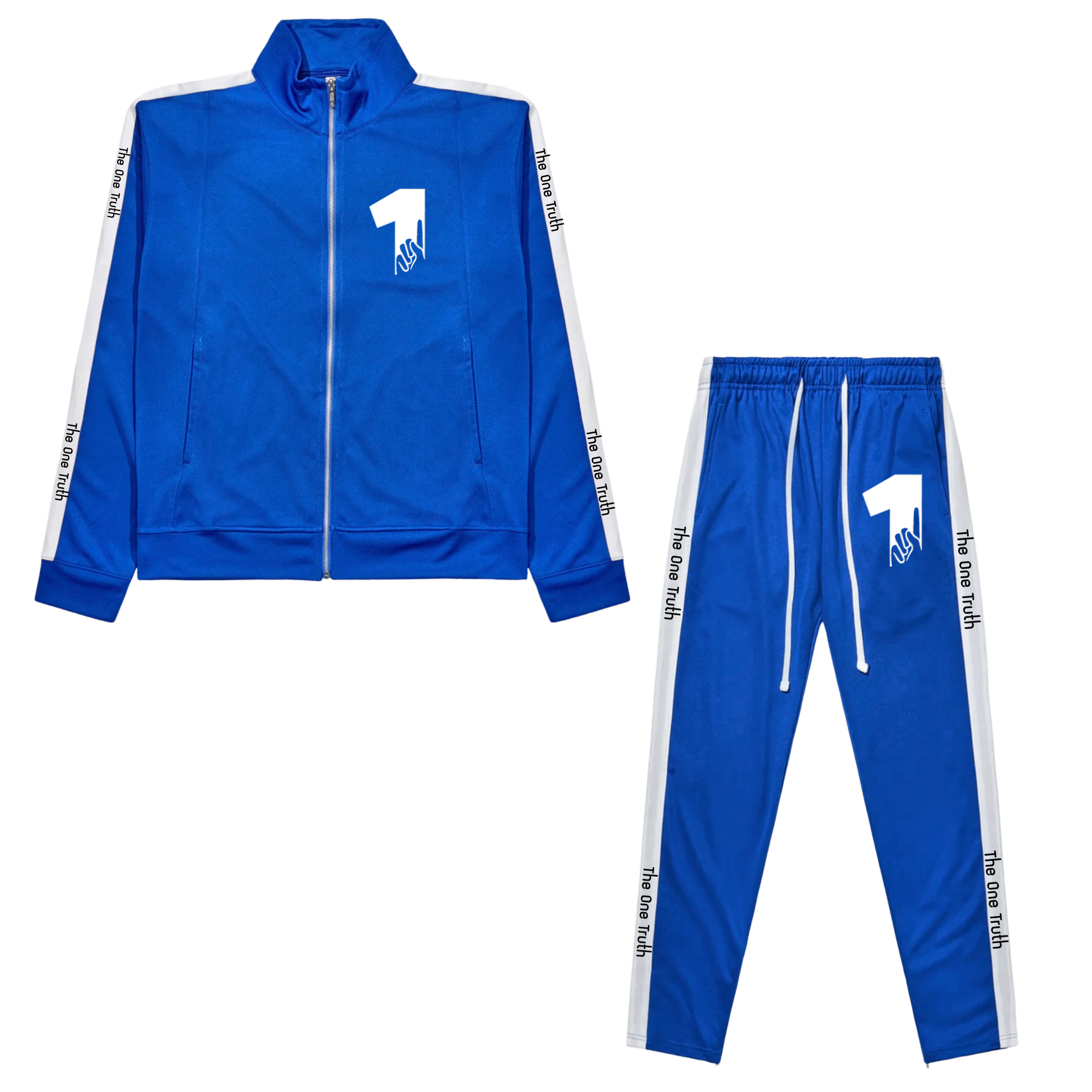 The One Truth - Tracksuit Set Blue & White