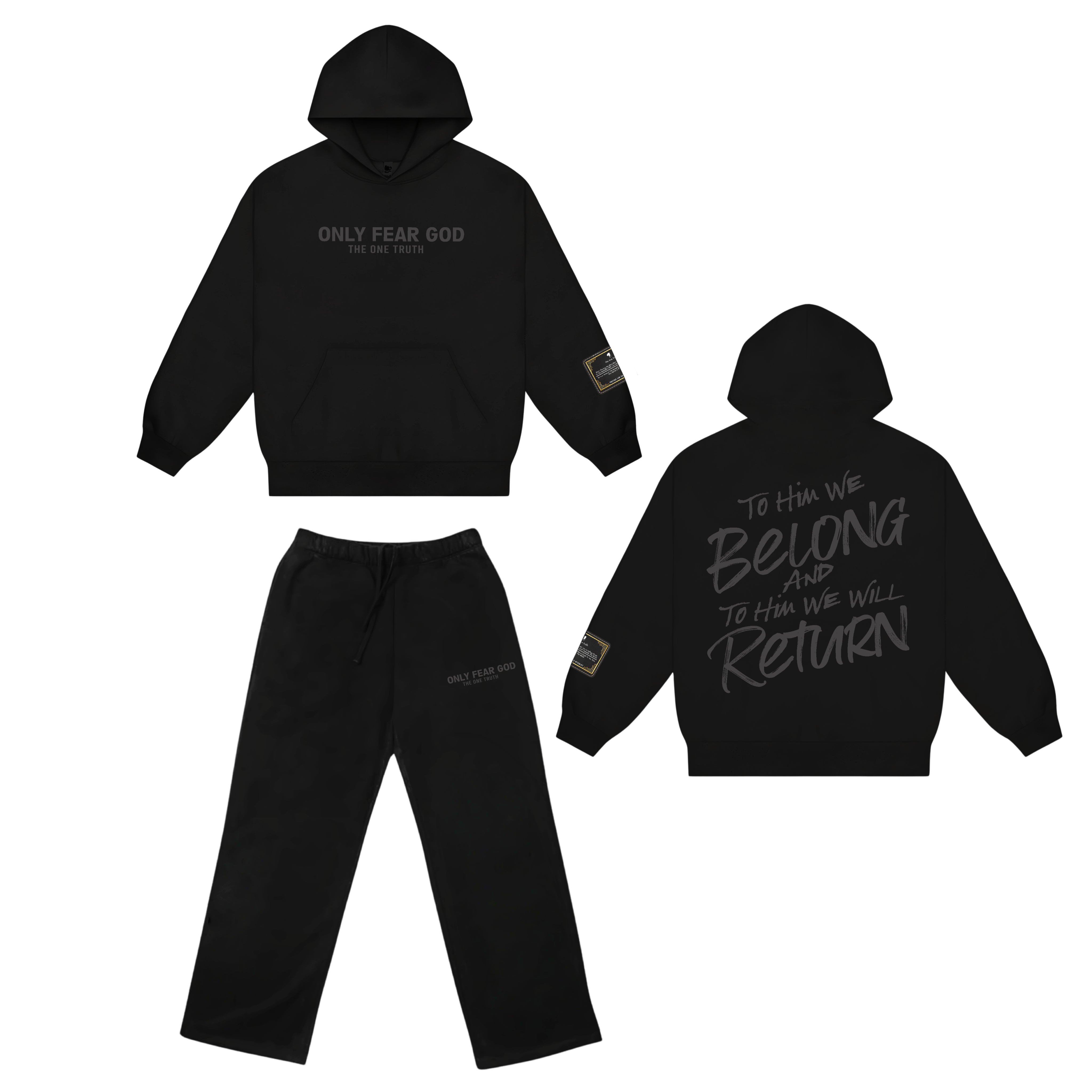 Only Fear God - Hoodie Set