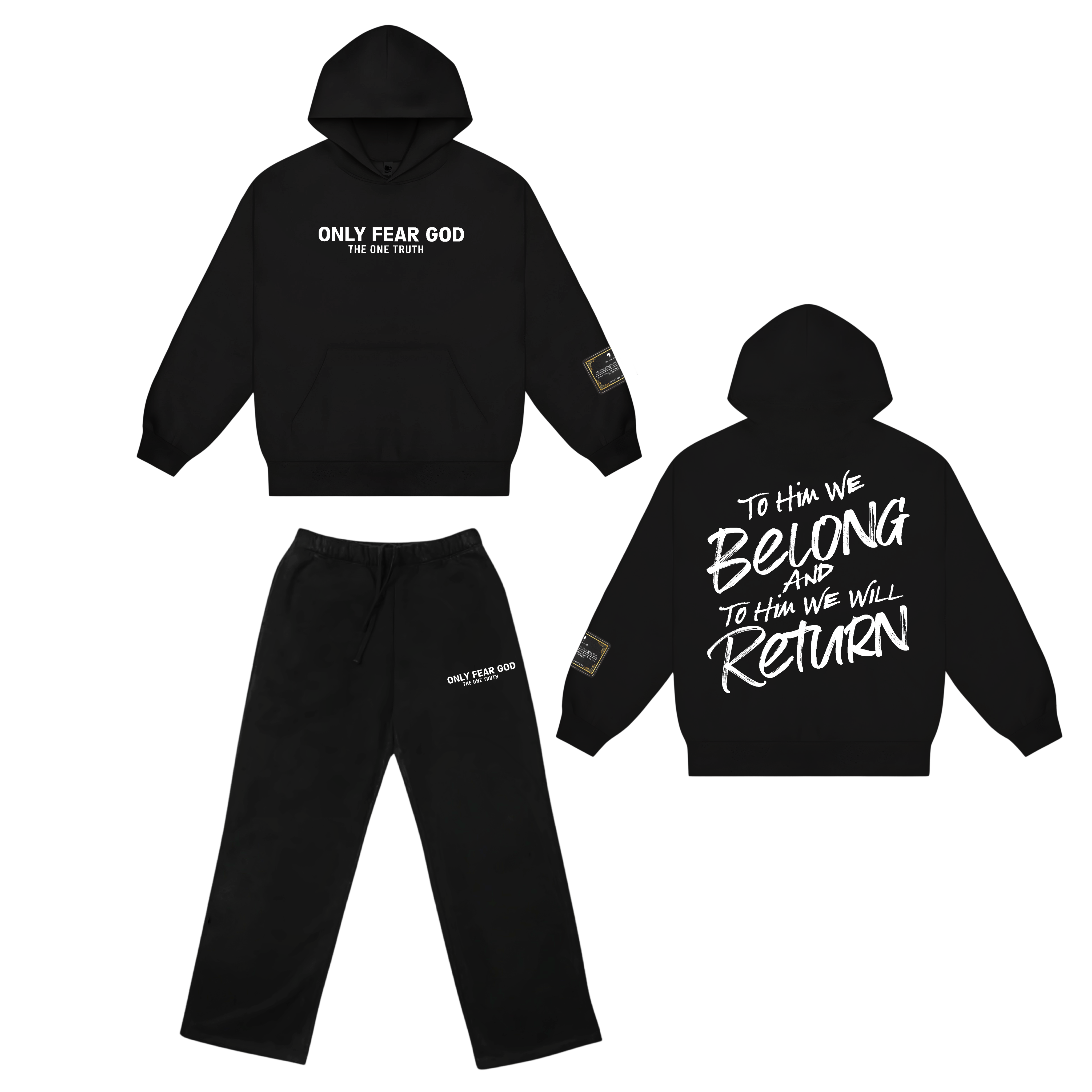 Only Fear God - Hoodie Set